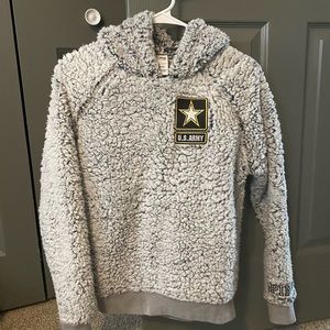 PINK VS Army Sherpa hoodie